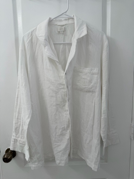 SKIMS Other - Skims Sleep Long Sleeve Button Up Marble Pajama Shirt (Size L)